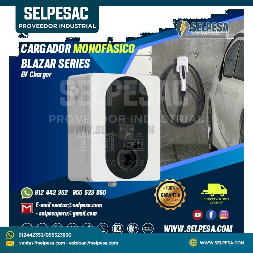 CARGADOR MONOFÁSICO BLAZAR SERIES  EV CHARGER MOONOFF