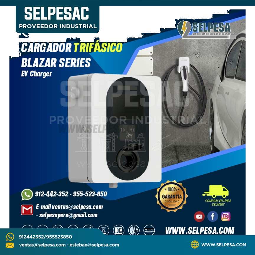 CARGADOR TRIFÁSICO BLAZAR SERIES  EV CHARGER MOONOFF