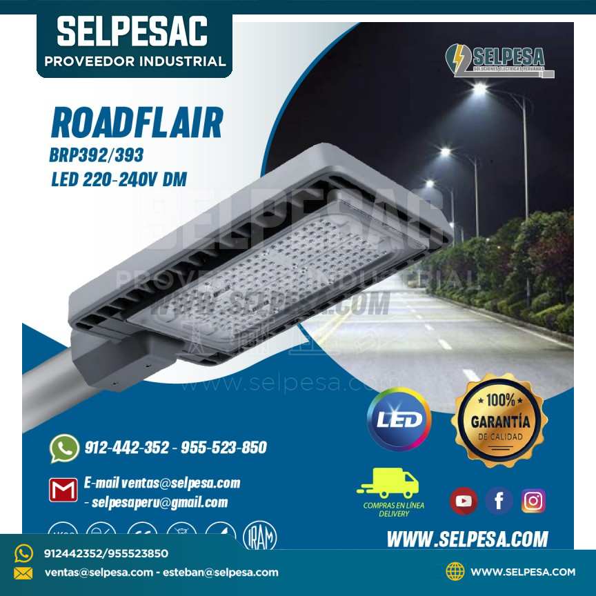 LUMINARIA ROADFLAIR BRP 392/393 LED 220-240V DM PHILIPS