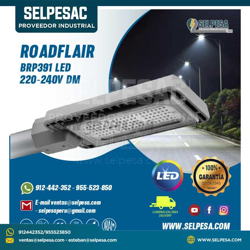 LUMINARIA ROADFLAIR BRP391 LED 220-240V DM PHILIPS