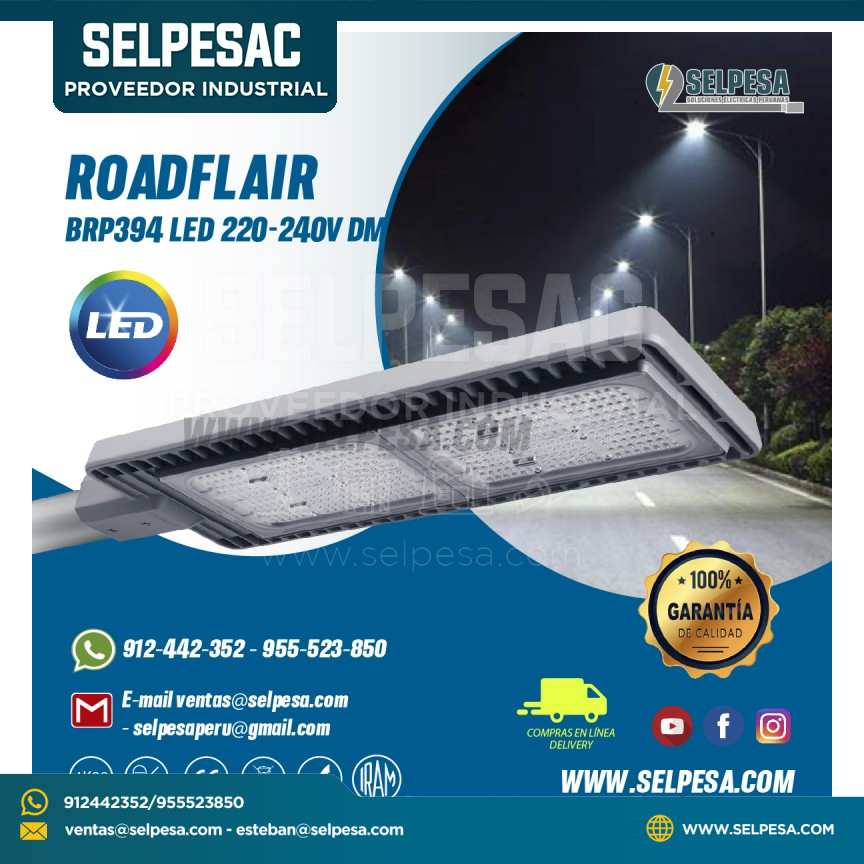 LUMINARIA ROADFLAIR BRP394 LED 220-240V DM PHILIPS