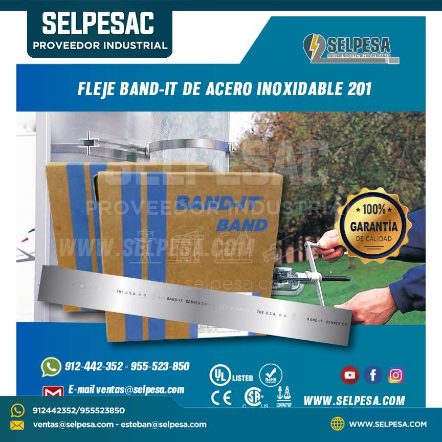 FLEJE BAND-IT DE ACERO INOXIDABLE 201 BAND IT ACERO 201SS