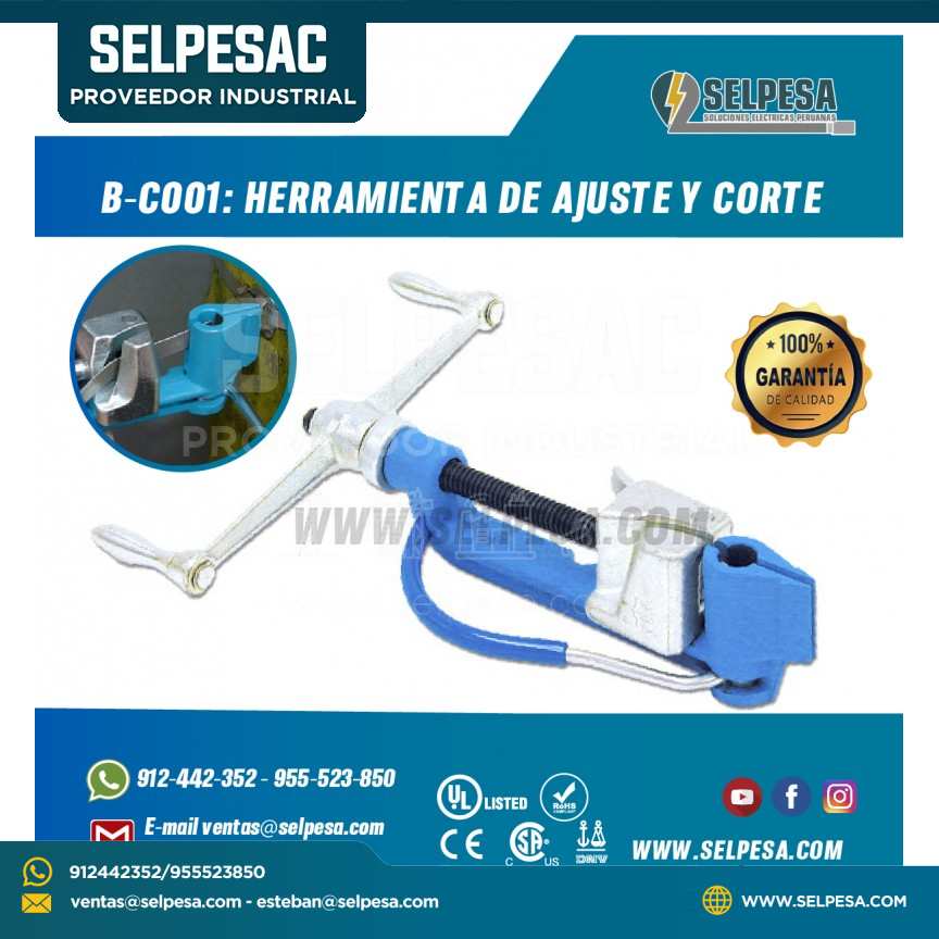 B-C001: HERRAMIENTA DE AJUSTE Y CORTE BAND IT