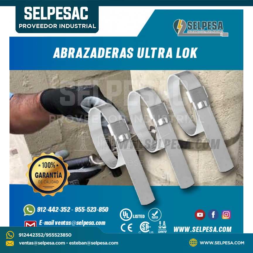 ABRAZADERAS DE ACERO ULTRA LOK BAND IT 201s
