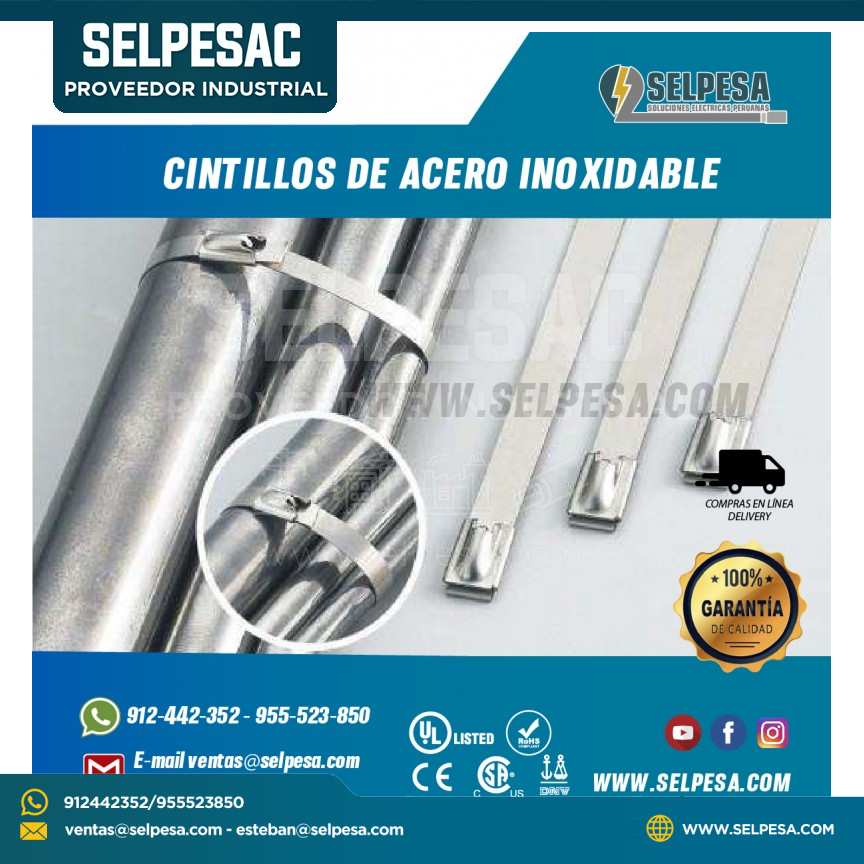 CINTILLOS DE ACERO INOXIDABLE BAND IT