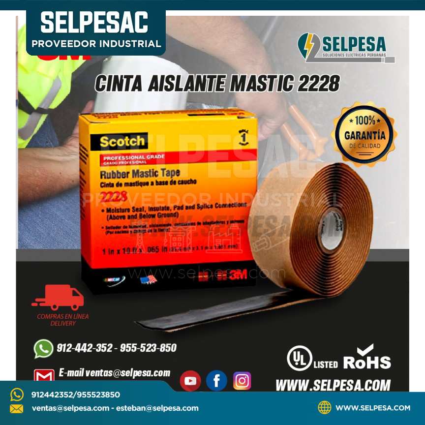 CINTA AISLANTE MASTIC 2228 3M