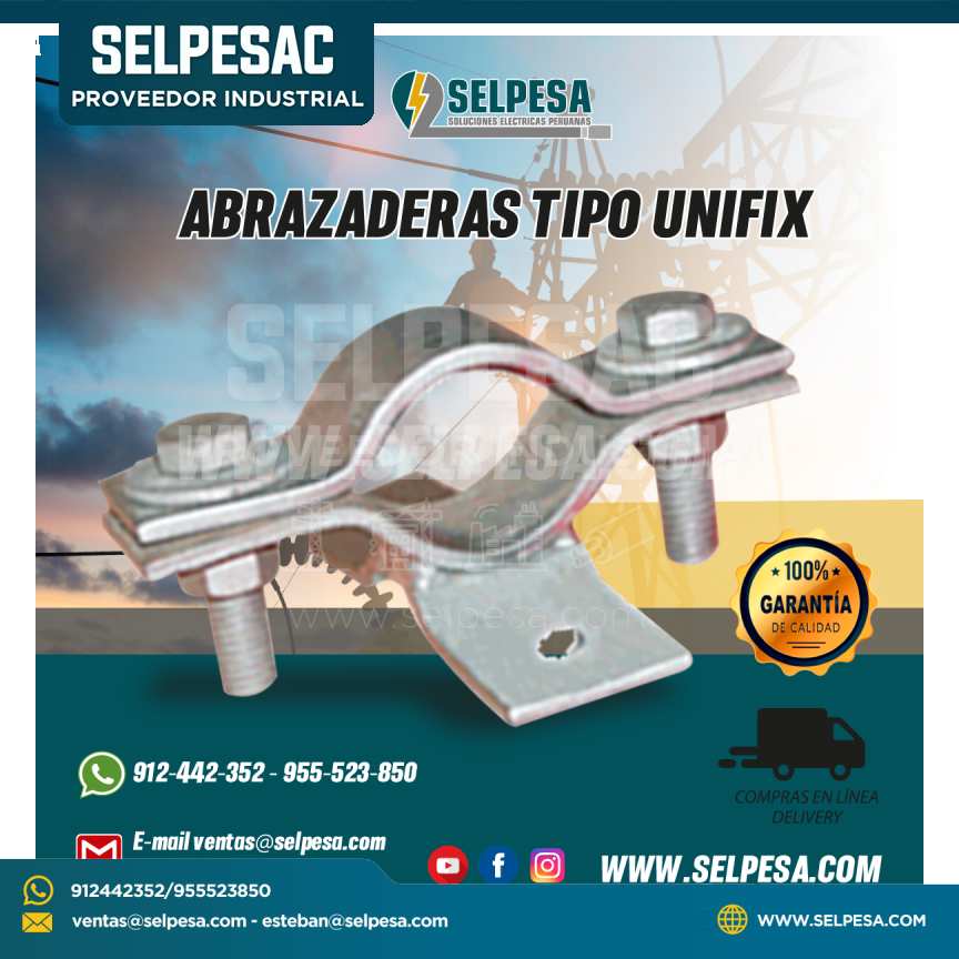 ABRAZADERA TIPO UNIFIX ACERO GALVANIZADO ASTM A-153