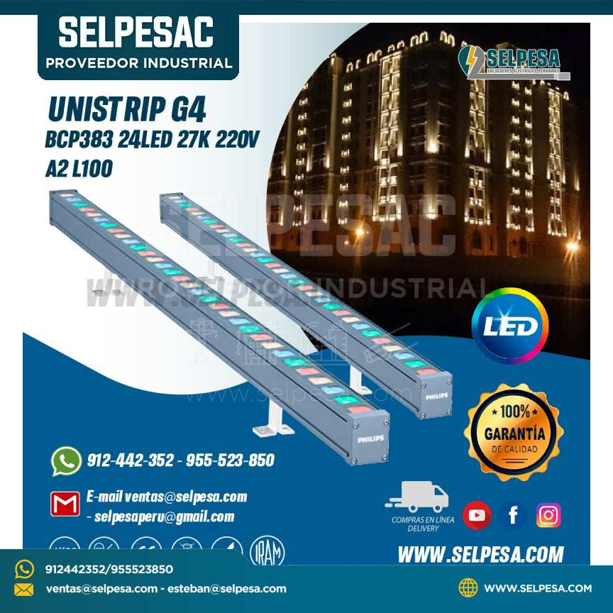 ILUMINACIÓN UNISTRIP G4 BCP383 24LED 27K 220V A2 L100