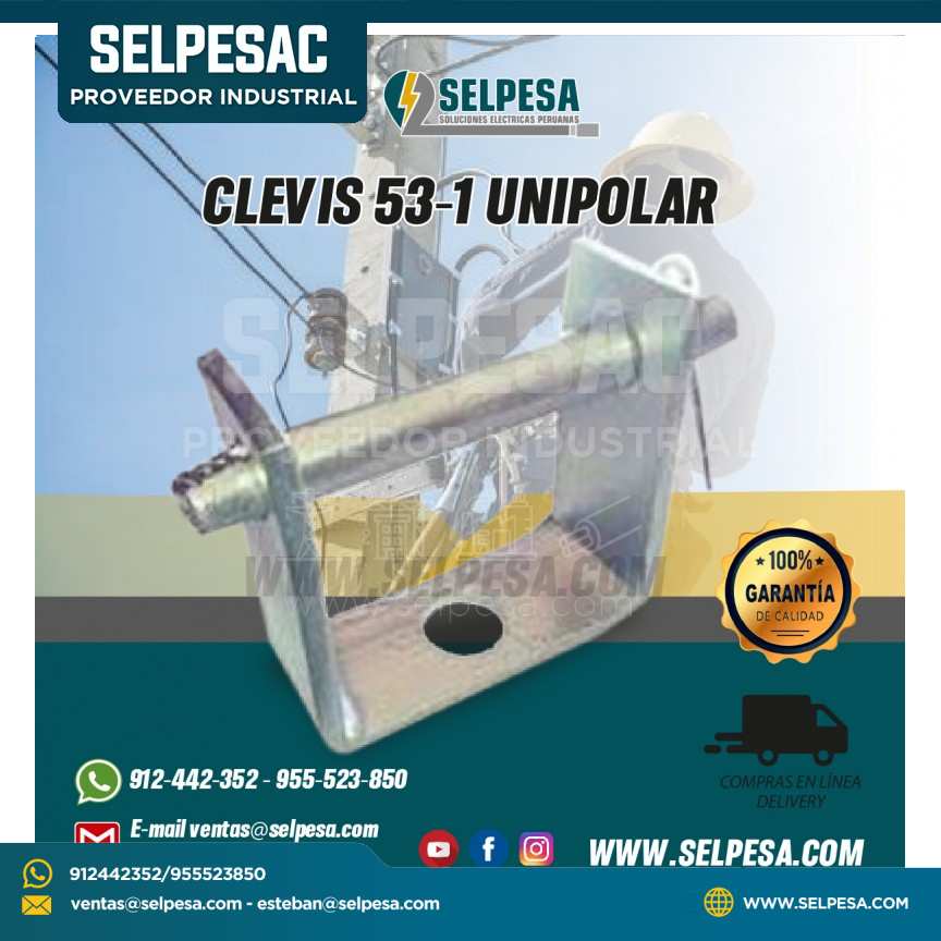PORTALINEA UNIP CLEVIS PIN 1/2 53-1 A°G°