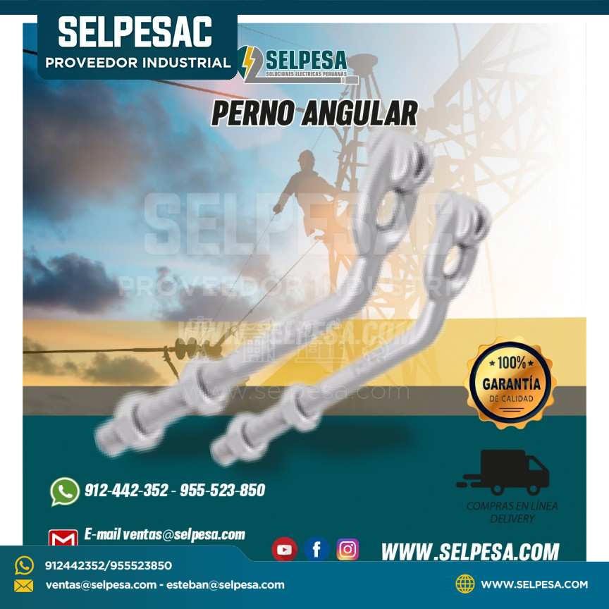 PERNO OJO ANGULAR CON GUARDACABO 5/8´´ Ó 16 MM X12´´ C/TCA Y CTCA