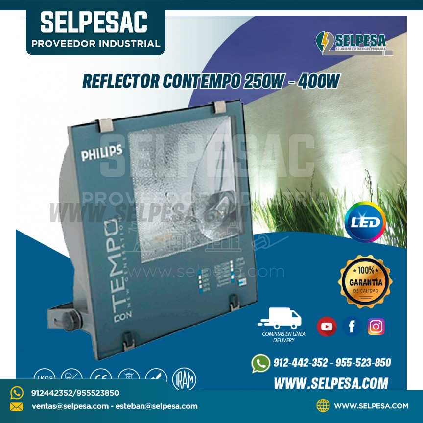 REFLECTOR CONTEMPO 250W - 400W PHILIPS