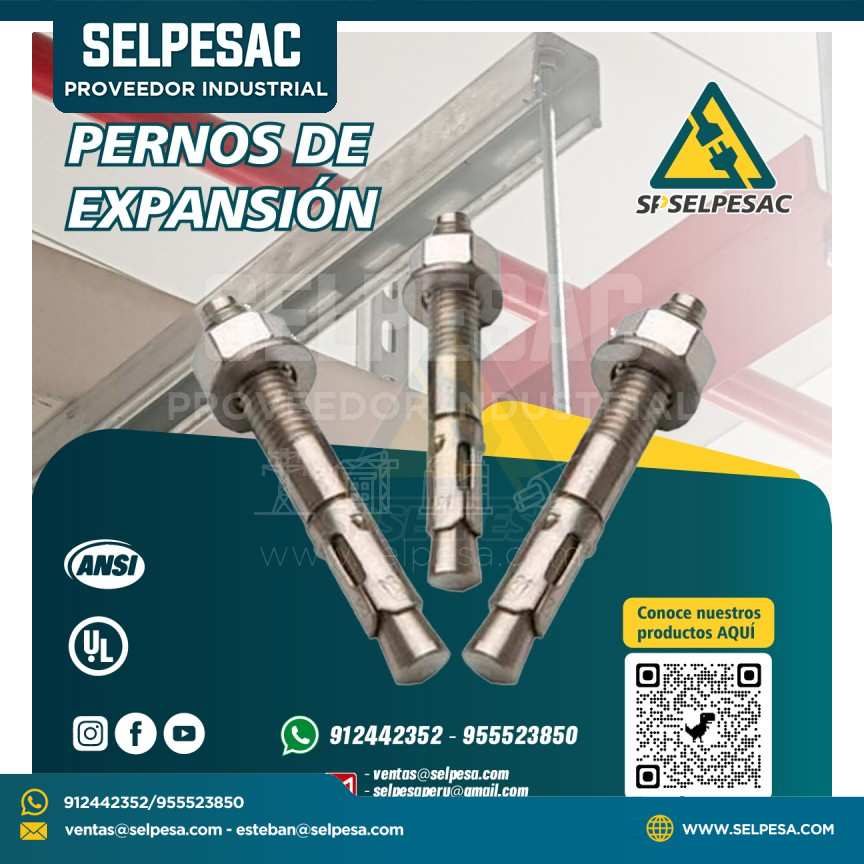 PERNOS DE EXPANSIÓN