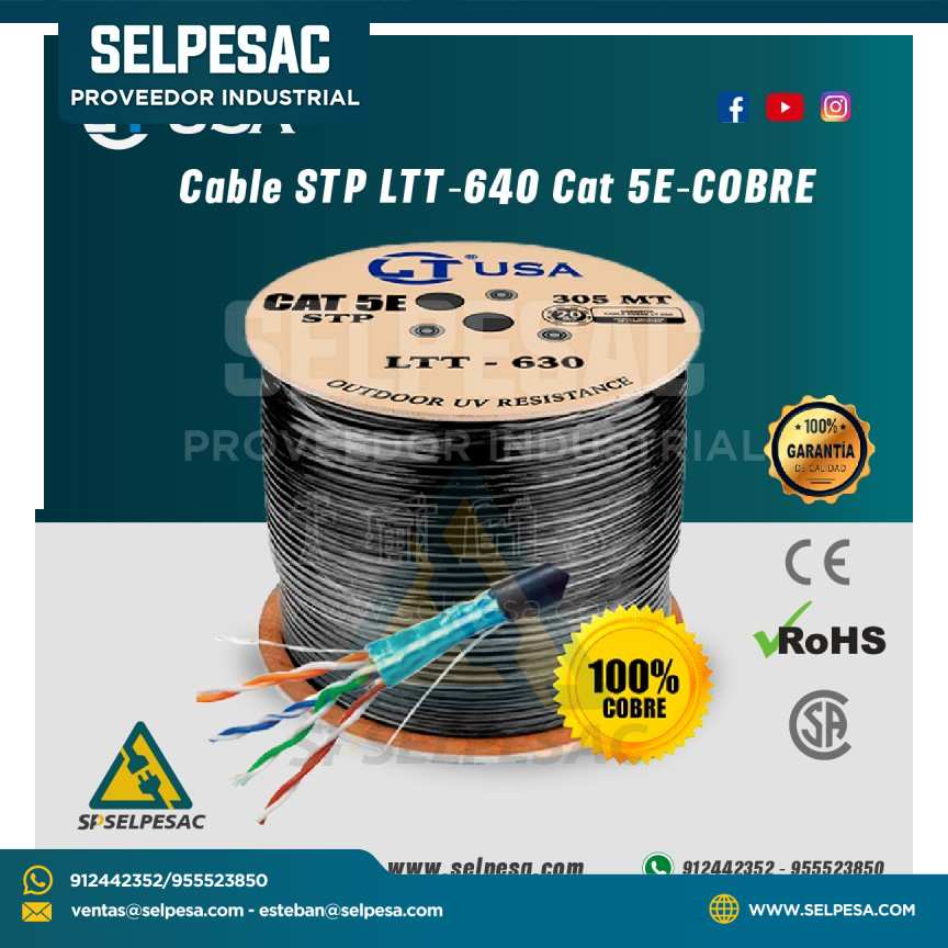CABLE STP LTT-640 CAT 5E COBRE LTUSA