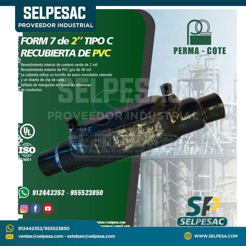 CAJA CONDULET FORM 7 - TIPO C 2´´ REVESTIDO DE PVC - UL PERMACOTE