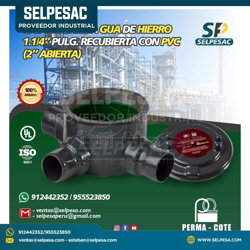 CAJA DE SALIDA GUA 1. 1/4´´ DE HIERRO RECUBIERTO DE PVC- UL PERMACOTE