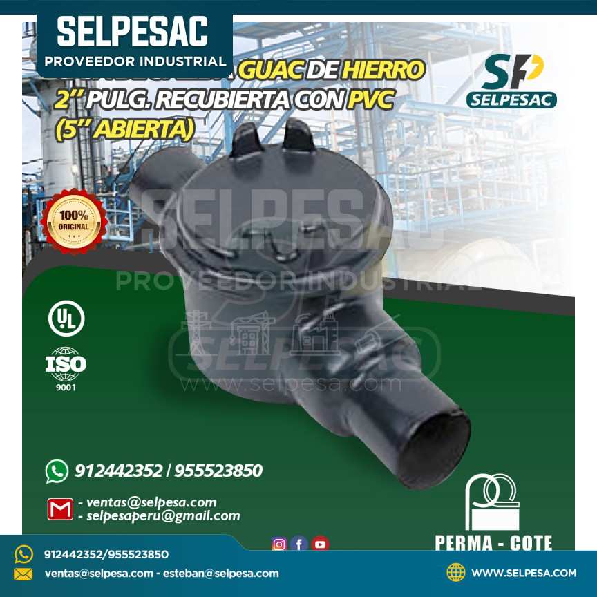 CAJA DE SALIDA GUAC 2´´ DE HIERRO RECUBIERTO DE PVC- UL PERMACOTE