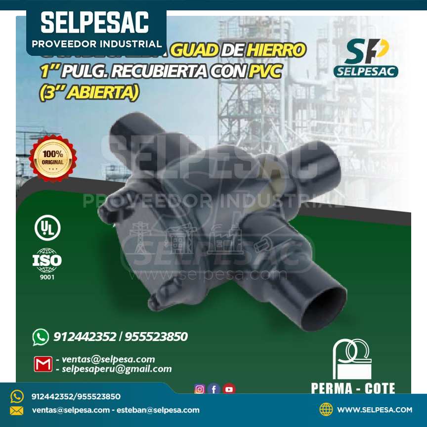 CAJA DE SALIDA GUAD 1´´ DE HIERRO RECUBIERTO DE PVC- UL PERMACOTE