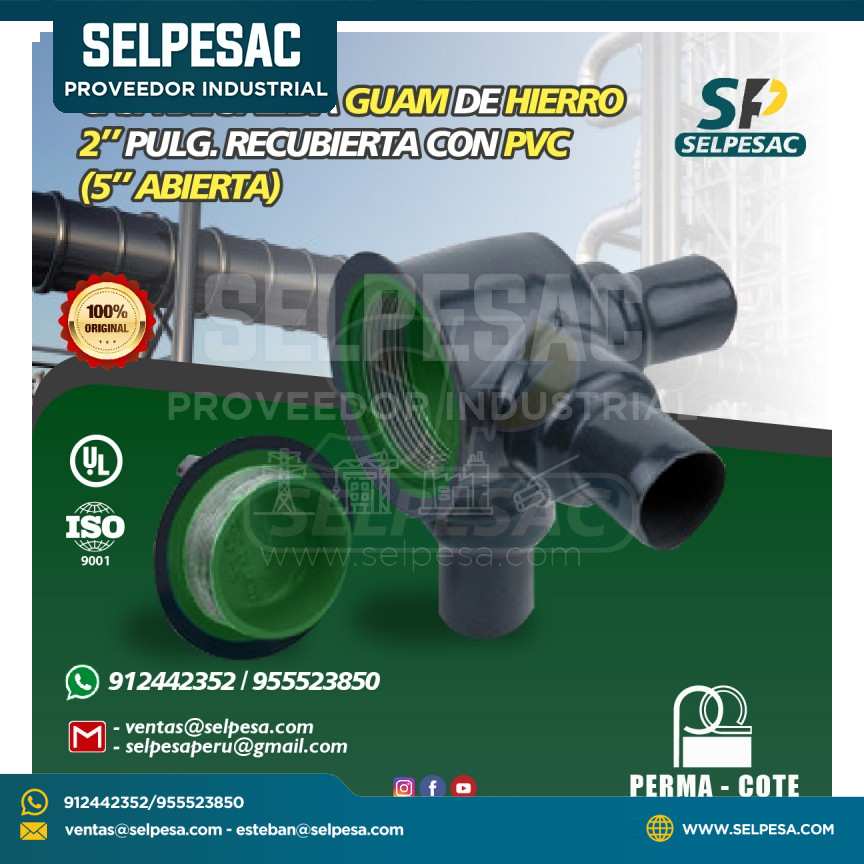 CAJA DE SALIDA GUAM 2´´ DE HIERRO RECUBIERTO CON PVC - UL PERMACOTE