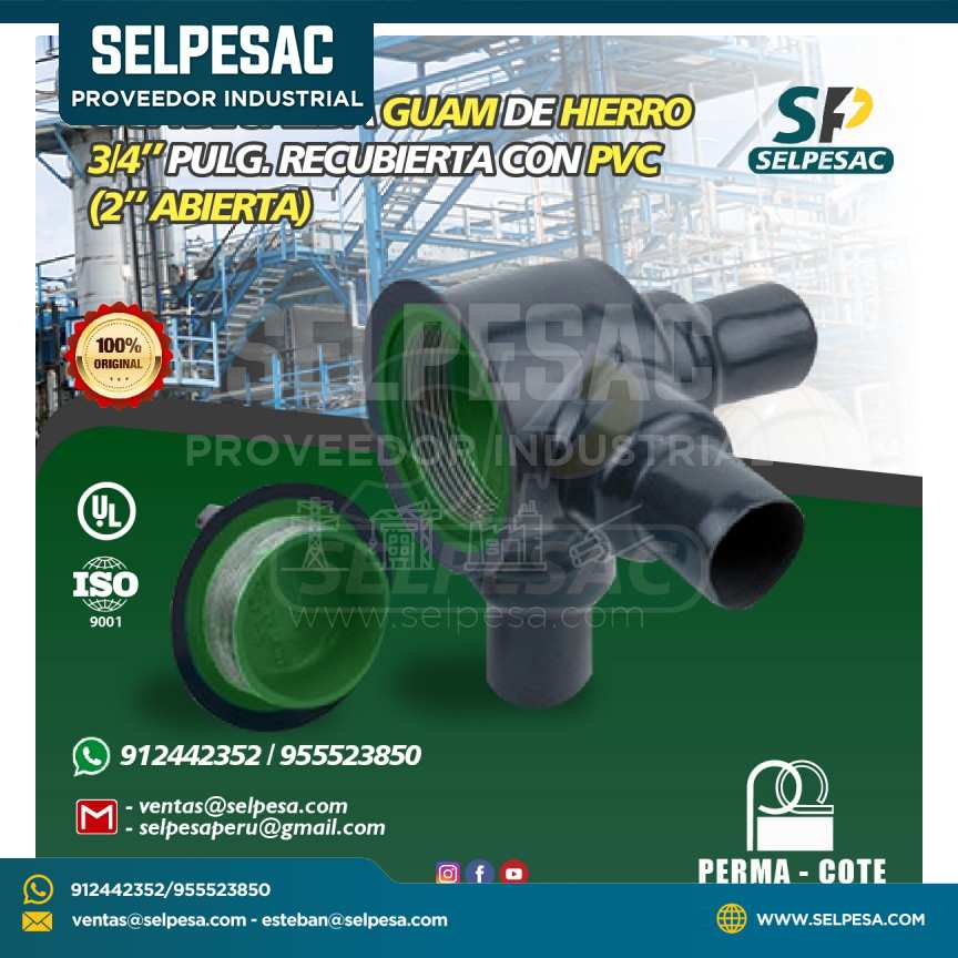 CAJA DE SALIDA GUAM 3/4´´ DE HIERRO RECUBIERTO DE PVC- UL PERMACOTE