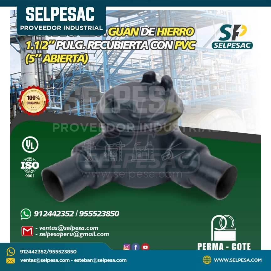 CAJA DE SALIDA GUAN 1. 1/2´´ DE HIERRO RECUBIERTO DE PVC - UL PERMACOTE