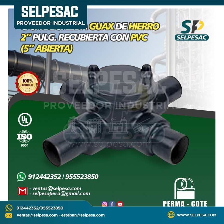 CAJA DE SALIDA GUAX 2´´ DE HIERRO RECUBIERTO DE PVC- UL PERMACOTE