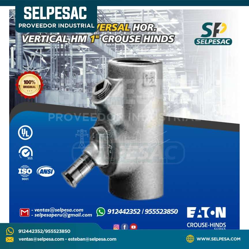 CONDULET SELLADOR UNIVERSAL EYS - HOR. VERTICAL. H-M 1´´ UL CROUSE HINDS