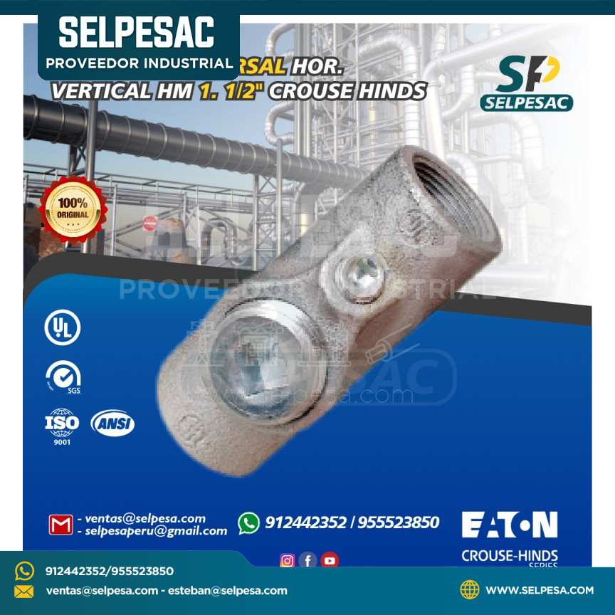 CONDULET SELLADOR UNIVERSAL EYS - HOR. VERTICAL. H-M 1. 1/2´´ UL CROUSE HINDS