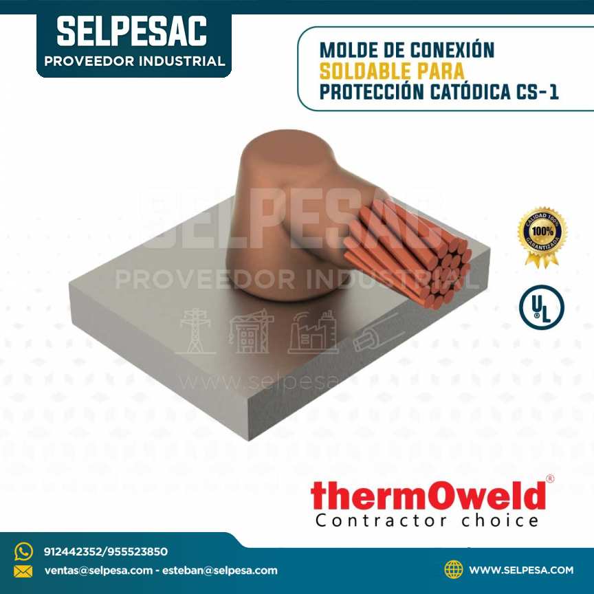 THERMOWELD - MOLDE CONEXIÓN SOLDABLE PARA PROTECCIÓN CATÓDICA CS-1