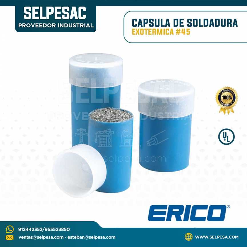 ERICO - CAPSULA DE SOLDADURA EXOTÉRMICA #45