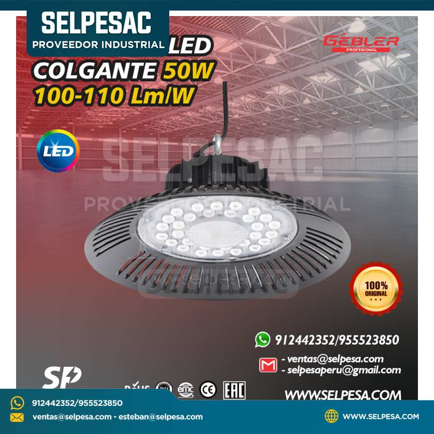 GEBLER - REFLECTOR LED MODELO Z COLGANTE 50W