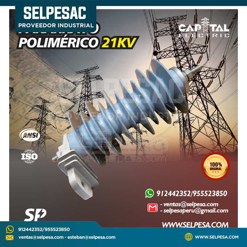 CAPITAL ELECTRIC - PARARRAYO POLIMÉRICO 21KV
