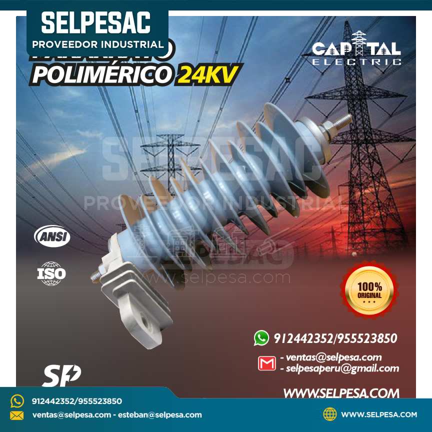 CAPITAL ELECTRIC - PARARRAYO POLIMÉRICO 24KV 100kV