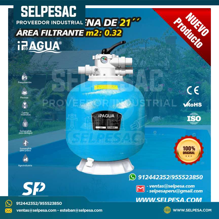 IPAGUA - FILTRO DE ARENA IP-SG525MM 21´