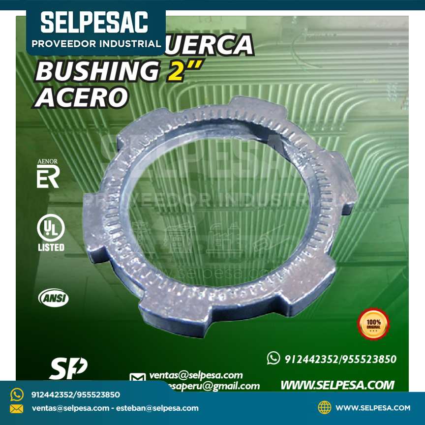 AMERICAN ELECTRIC - CONTRATUERCA BUSHING 2´´  ACERO CON UL
