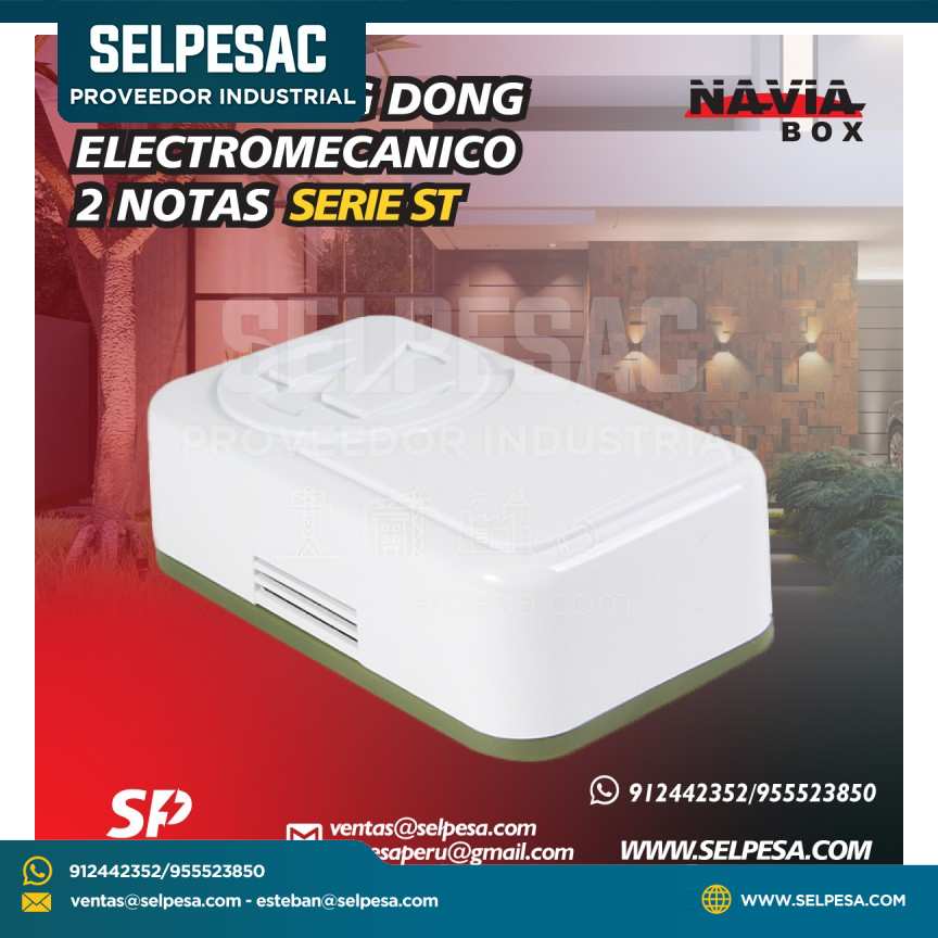 NAVIA - TIMBRE ELECTROMECÁNICO DING DONG SERIE ST 2 NOTAS