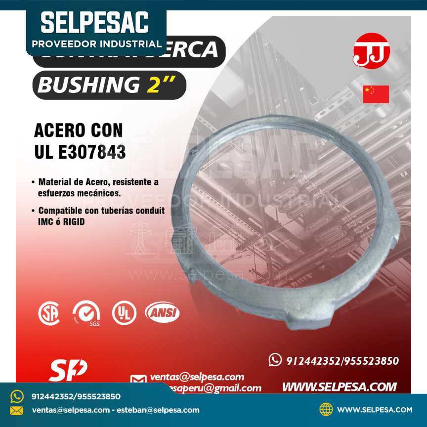 JJ - CONTRATUERCA BUSHING 2´´ ACERO CON UL E307843