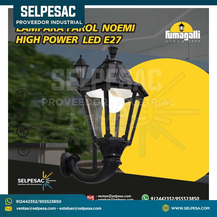 FUMAGALLI - LAMPARA FAROL NOEMI HIGH POWER LED E27 IP55
