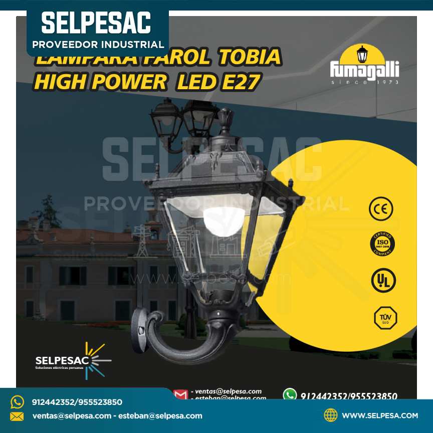 FUMAGALLI - LAMPARA FAROL TOBIA HIGH POWER LED E27 IP55