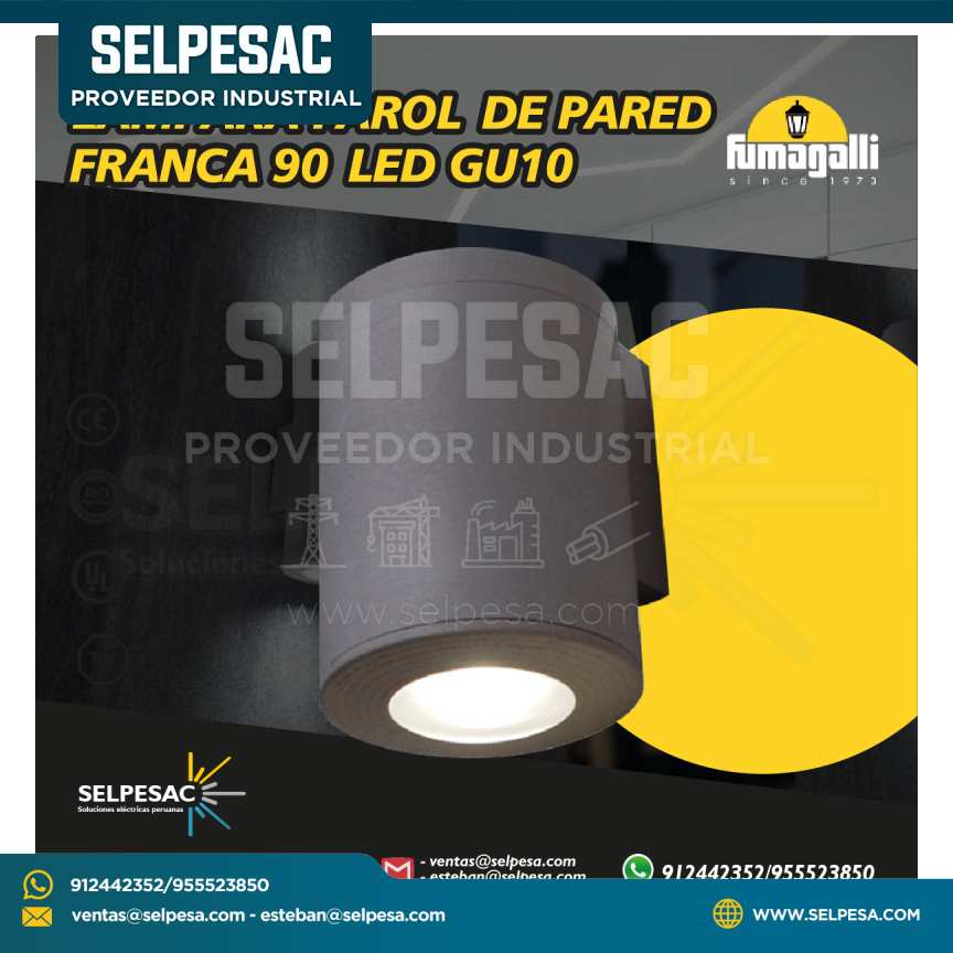FUMAGALLI - LÁMPARA DE PARED FRANCA 90 LED GU10