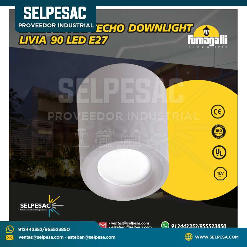 FUMAGALLI - LAMPARA DE TECHO DOWNLIGTH LIVIA 90 LED E27