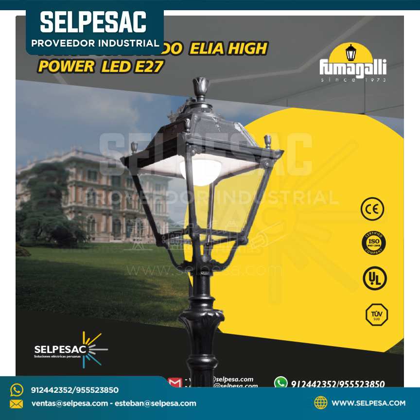FUMAGALLI - FAROL CUADRADO ELIA HIGH POWER LED E27