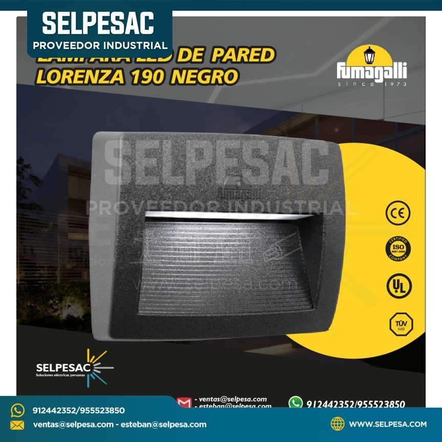 FUMAGALLI - LAMPARA DE PARED LORENZA 270 8.5W 9000LM BLANCO