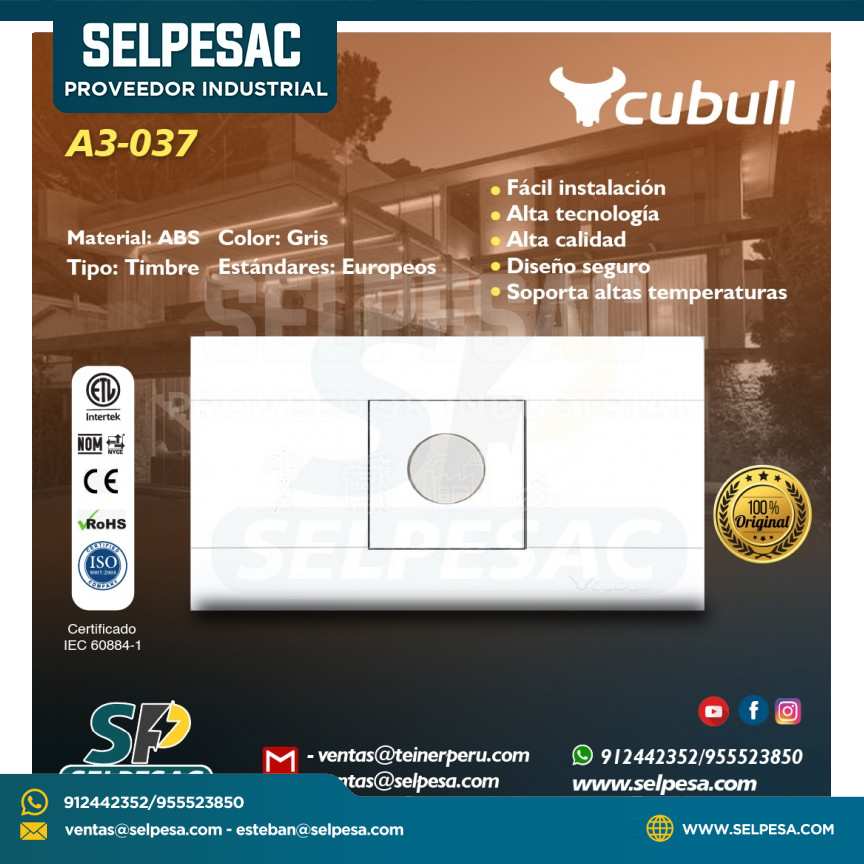 CUBULL - TÁCTIL A3-037 BLANCO