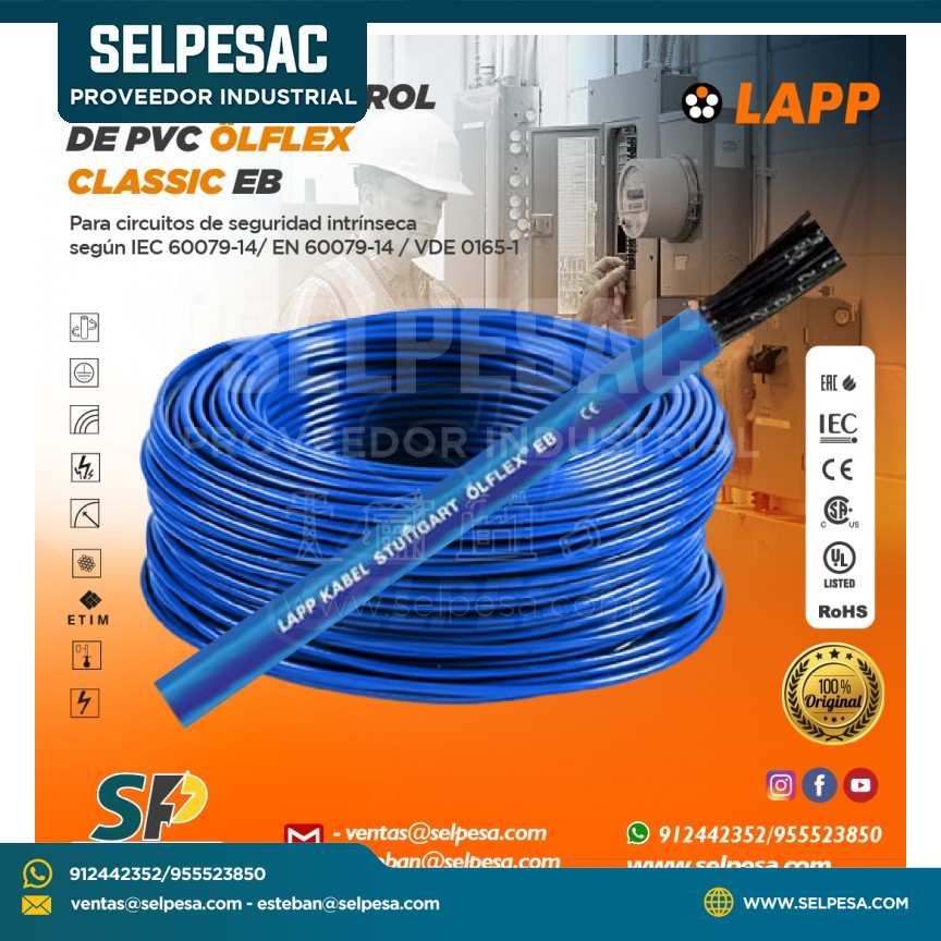 LAPP - CABLE DE CONTROL DE PVC OLFLEX CLASSIC EB
