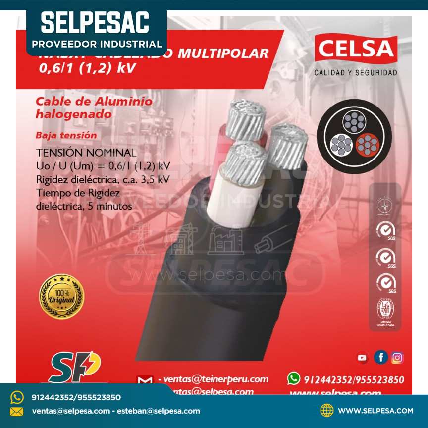 CELSA - NA2XY CABLEADO MULTIPOLAR 0,6/1 (1,2) kV