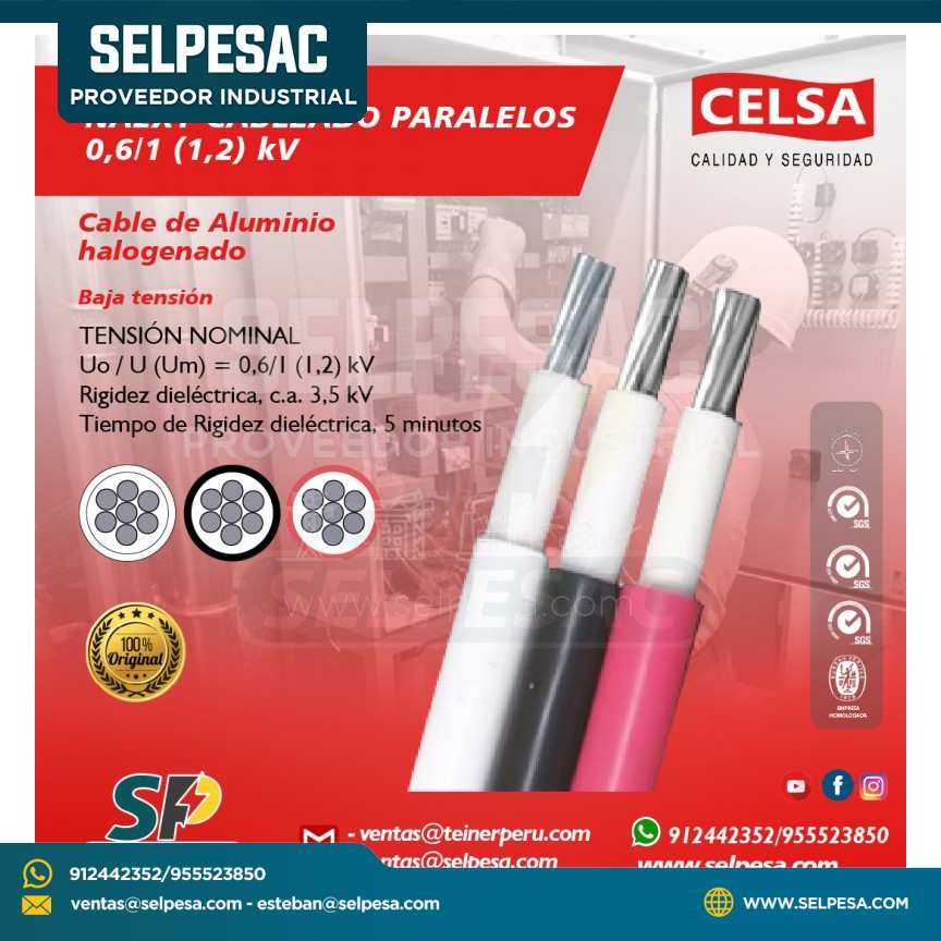 CELSA - NA2XY CABLEADO PARALELOS 0,6/1 (1,2) kV
