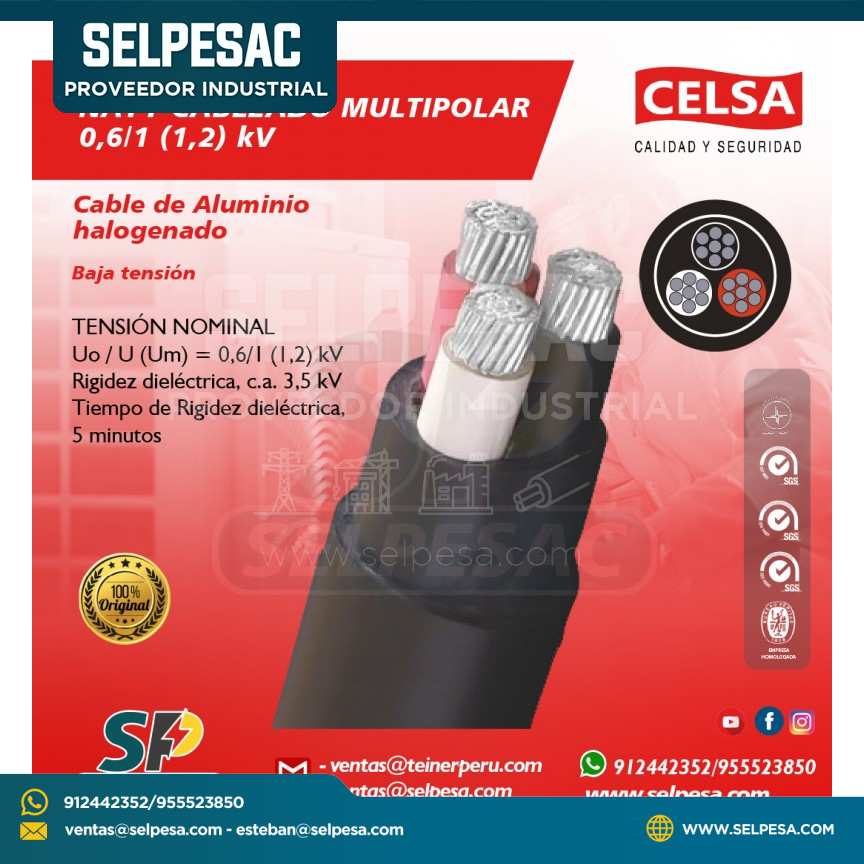 CELSA - NAYY CABLEADO MULTIPOLAR 0,6/1 (1,2) kV