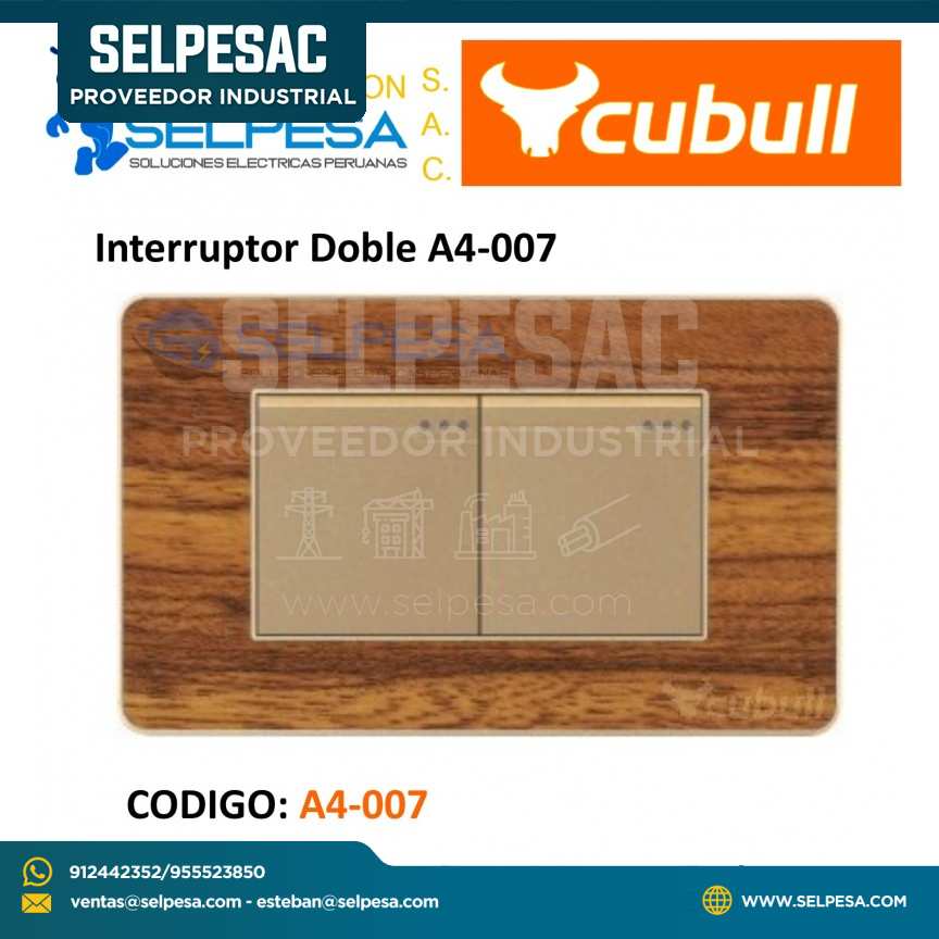 INTERRUPTOR DOBLE CUBULL  A4-007