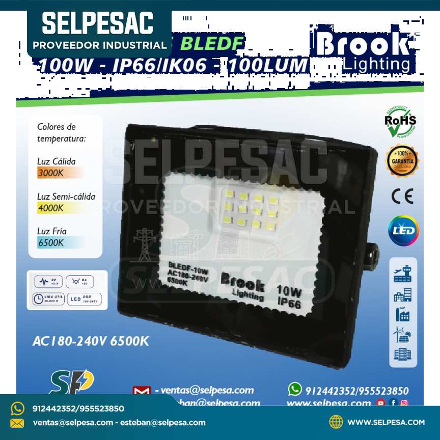 BROOK LIGHTING - REFLECTORES 100W IP66/IK06 - 100LUM