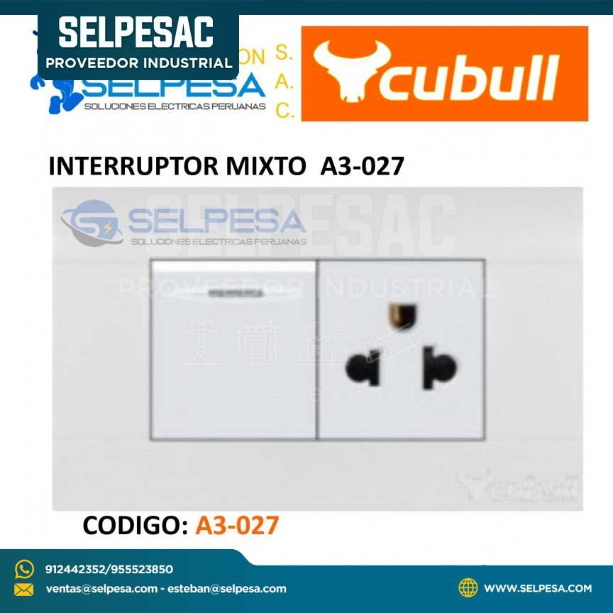 CUBULL TOMACORRIENTE MIXTO BLANCO